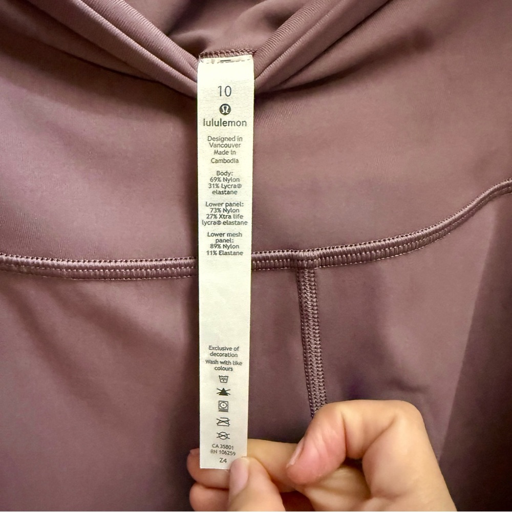 Lululemon Wunder Under Crop High-Rise Sz.10 - Picture 5 of 9